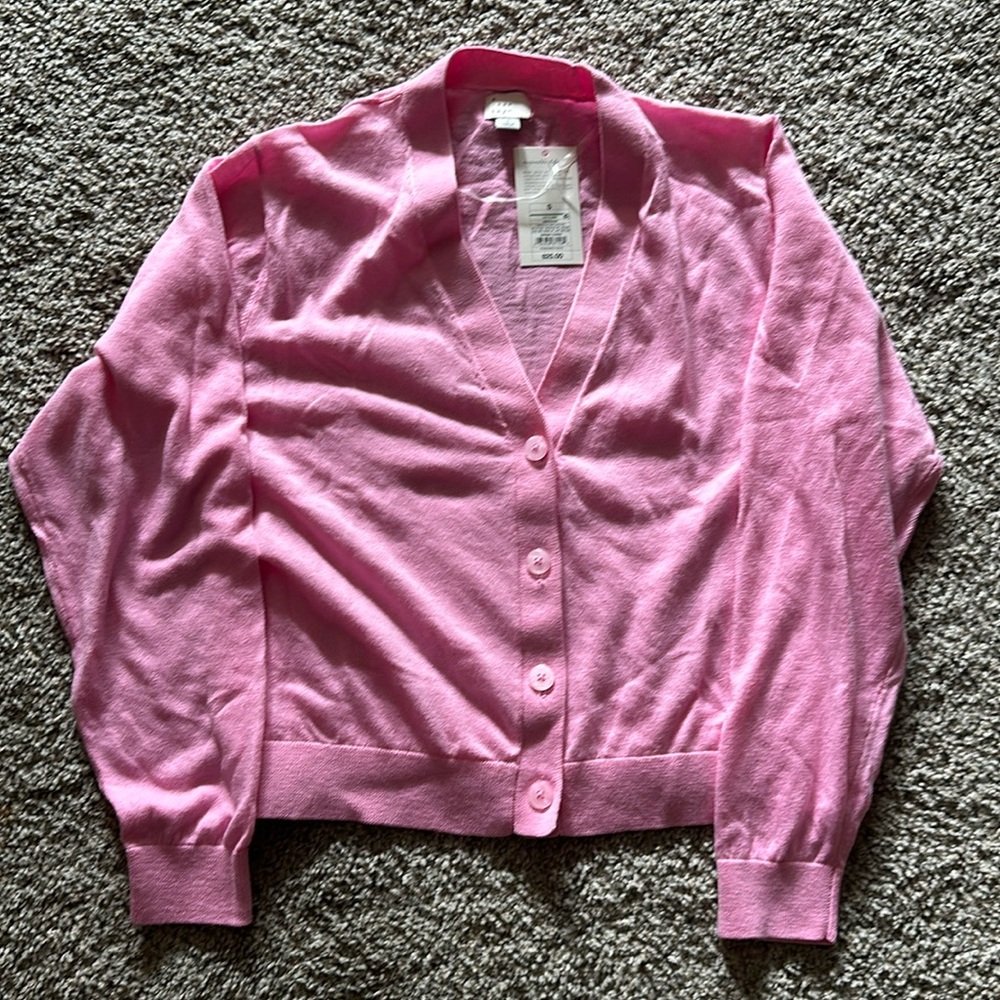 Pink cardigan